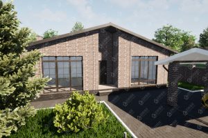 Проект D — 245 кирпичного дома
