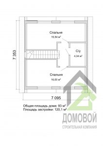 Проект D — 176 кирпичного дома