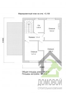 Проект D — 150 кирпичного загородного дома