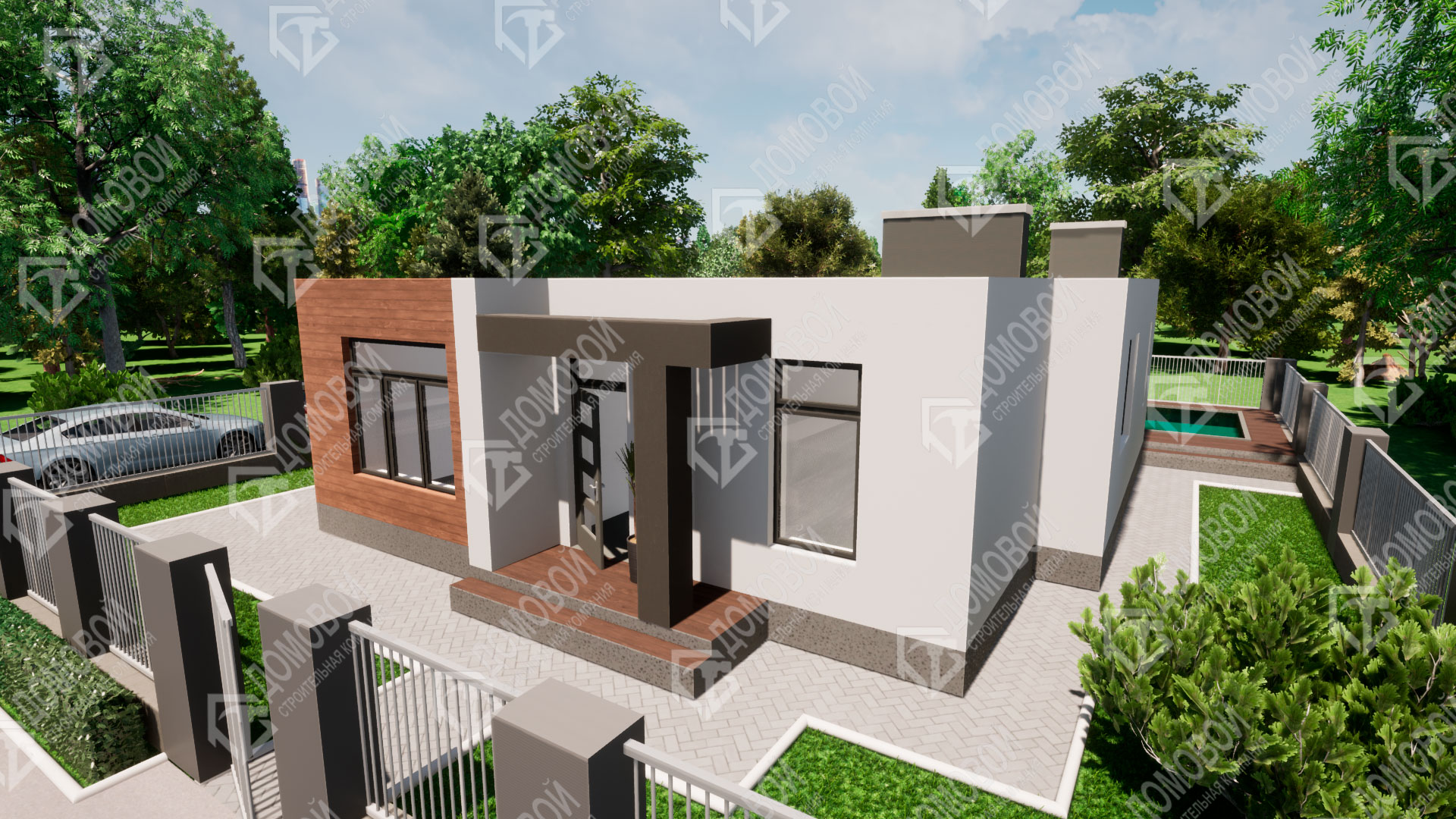 Проект D — 236 кирпичного дома