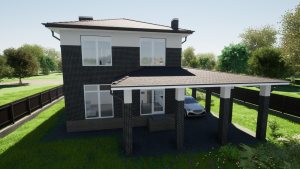 Проект D — 194 кирпичного дома
