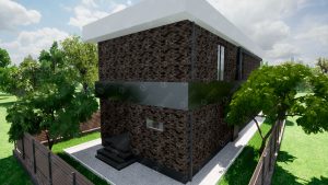 Проект D-277 кирпичного дома